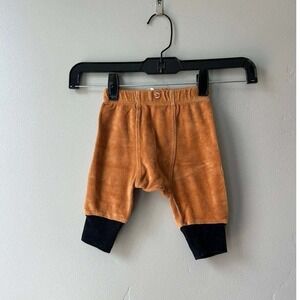 Kate Quinn Organic Velour Harem Pants Rust Caramel 0-3M Scandi Cozy
